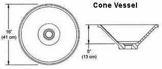 Cone Vessel Drop In Bowl