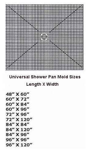 Universal Shower Pan Mold