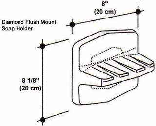 Diamond Flush Mount Soap Holder Mold