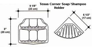 Texas Corner Soap/Shampoo Holder Mold