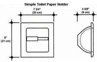 Simple Toilet Paper Holder Mold