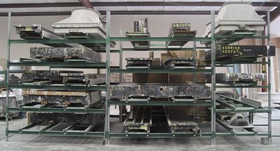 Multi-level Molds Storage Rack