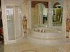 Onyx Bathtub, Shower Pan, Shower Surround, Columns, and Steps