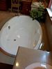 Granite Bathtub Deck and Vanity top, with drop-in Tub and drop-in vanity top bowls.